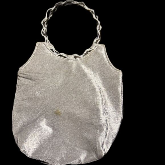 Vintage Victoria's Secret Velvet Silver Handbag - Picture 2 of 2